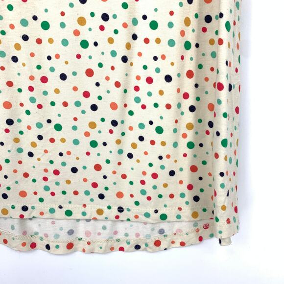 Modcloth Fervour Sleeveless Keyhole Neck Knit Blouse Sz M Multicolor Polka Dot - Picture 4 of 6